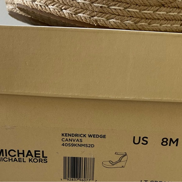 Michael Kors Kendrick Wedge Canvas Women’s Size 8 - Picture 2 of 11